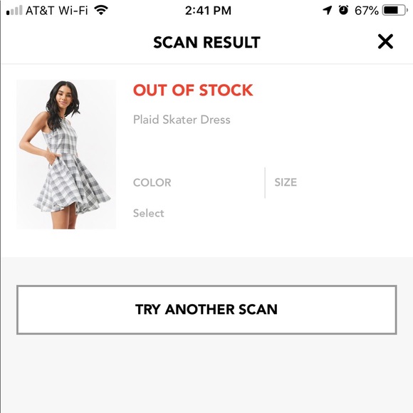Forever 21 Plaid Skater Dress, NWT - Picture 4 of 4